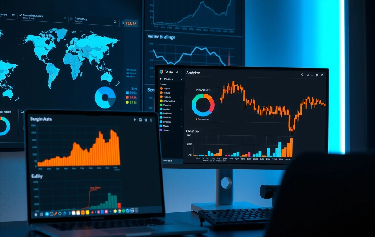 Advanced business analytics dashboard visualization